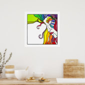 24" X 24" POSTER Electra Pop Art Diva (Keuken)