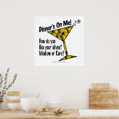 24" X 24" POSTER - MIDDELWARE OF ZELDZAME MARTINI (Keuken)
