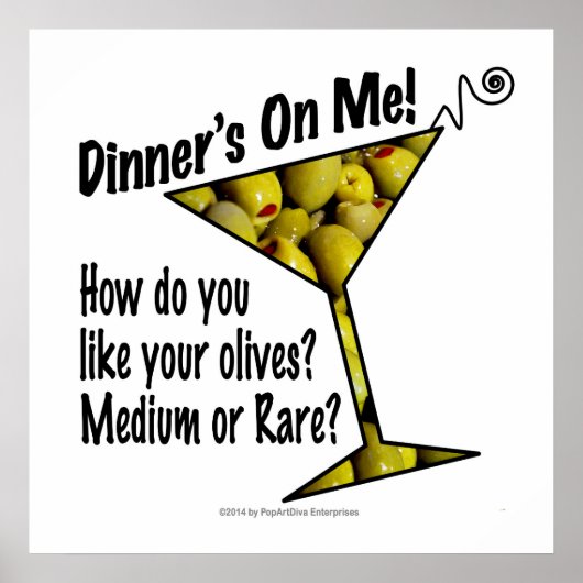24" X 24" POSTER - MIDDELWARE OF ZELDZAME MARTINI (Voorkant)