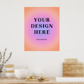 24 x 30 verticale gedrukte kunst poster (Keuken)