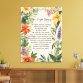 24 x 32 Het gebed van de Heer Canvas Print (Insitu (Woonkamer))