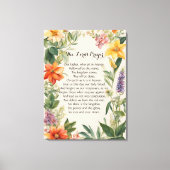 24 x 32 Het gebed van de Heer Canvas Print (Voorkant)