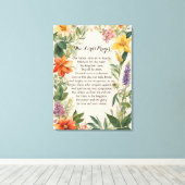 24 x 32 Het Onzevadersgebed Canvasprint Canvas Afdruk (Insitu (Houten vloer))