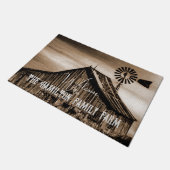 24 X 36 AANGEPASTE WELKOM BIJ DE FAMILIE BOERDERIJ DEURMAT (Schuin)