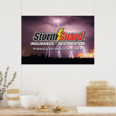 24 x 36 Storm Poster voor de beschermkap (Keuken)