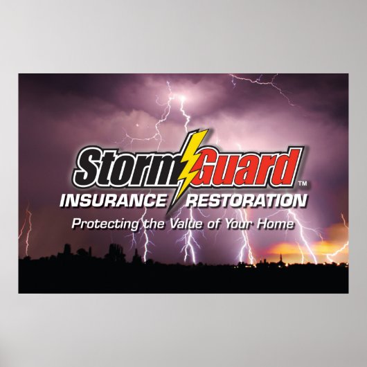 24 x 36 Storm Poster voor de beschermkap (Voorkant)