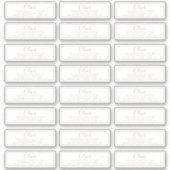 24 x Retouradres Klassiek Signature Goud Wit Sticker (Voorkant)