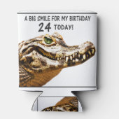 24e 'Birthday Alligator Smile' Blikjeskoeler (Achterkant)