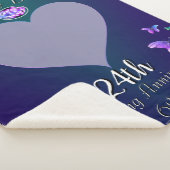 24e bruiloft Jubileum Sherpa Deken (3/4)