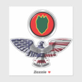 24e divisie infanterie sticker (Vel)