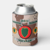 24e divisie infanterie woestijn Storm veteraan Blikjeskoeler (Blikje Voorkant)