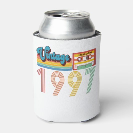 24e  geboortedag Retro 1997 Cassettebandje Blikjeskoeler (Blikje Voorkant)