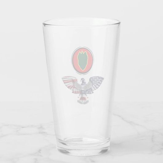 24e infanteriedivisie Eagle Veteran Glas (Achterkant)