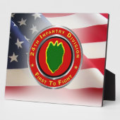 24e infanteriedivisie "Eerste tot Vecht" Fotoplaat (Zijkant)