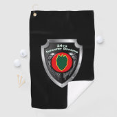 24e Infanteriedivisie Gepersonaliseerd Golfhanddoek (Insitu)