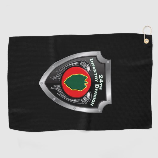 24e Infanteriedivisie Gepersonaliseerd Golfhanddoek (Horizontaal)