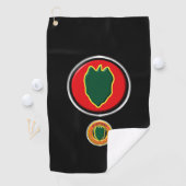 24e infanteriedivisie Gepersonaliseerd pleister Golfhanddoek (Insitu)