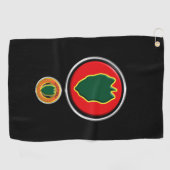 24e infanteriedivisie Gepersonaliseerd pleister Golfhanddoek (Horizontaal)