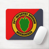 24e infanteriedivisie Mousepad Muismat (Met muis)