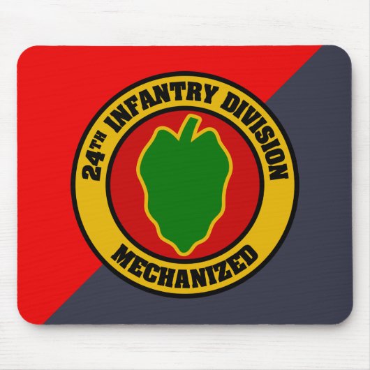 24e infanteriedivisie Mousepad Muismat (Voorkant)