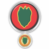 24e Infanteriedivisie Sticker (Voorkant)