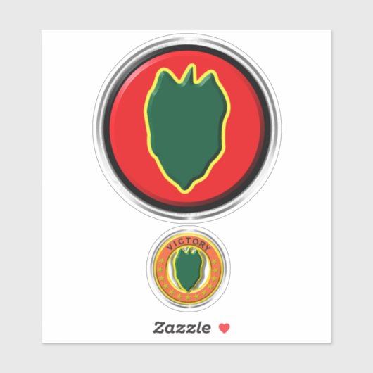 24e Infanteriedivisie Sticker (Vel)