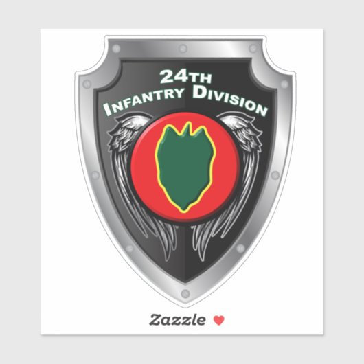 24e Infanteriedivisie Sticker (Vel)