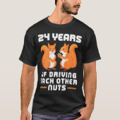 24e jaar van het rijden van elkaar noten leuk kopp t-shirt (Voorkant)
