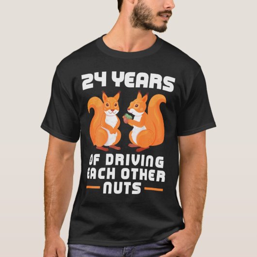 24e jaar van het rijden van elkaar noten leuk kopp t-shirt (Voorkant)