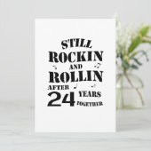 24e Jubileum - 24 jaar Jubileum paar Kaart (Staand voorkant)