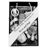 24e Jubileum bewerkbaar Medium Cadeauzakje (Voorkant)