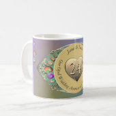 24e Opal Bruiloft Jubileum Koffiemok (Voorkant links)