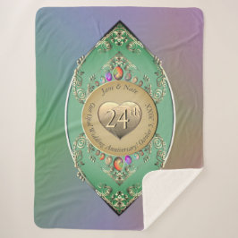 24e Opal Bruiloft Jubileum Sherpa Deken
