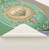 24e Opal Bruiloft Jubileum Sherpa Deken (3/4)