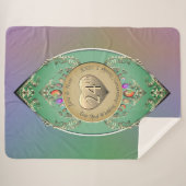 24e Opal Bruiloft Jubileum Sherpa Deken (Voorkant (horizontaal))