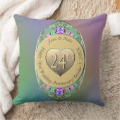 24e Opal Bruiloft Jubileum Sierkussen (Deken)