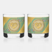 24e Opal Jubileum Drinkware Set Whisky Glas (Voorkant)