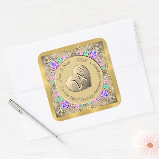 24e Opal Jubileum Sticker (Envelop)