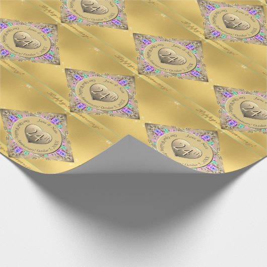 24e Opal Jubileum Wrapping Paper Cadeaupapier (Hoek)