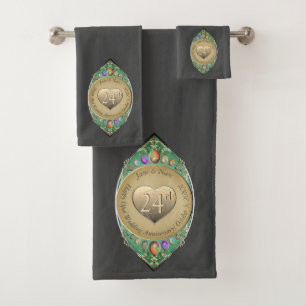 24e Opal trouwdagHanddoek Bad Handdoek