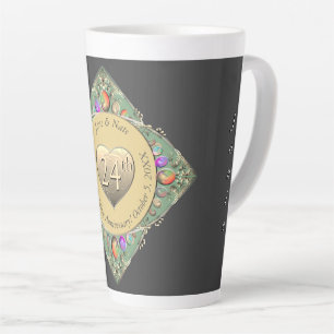 24e Opal trouwdagHanddoek Latte Mok