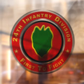 24e sector infanterie, gekanaliseerd raamsticker (Vel 2)