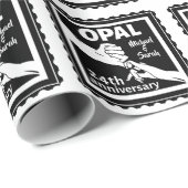 24e trouwdag traditionele opal cadeaupapier (Rol Hoek)