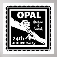 24e trouwdag traditionele opal