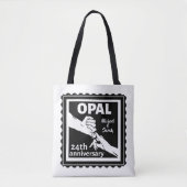 24e trouwdag traditionele opal tote bag (Voorkant)