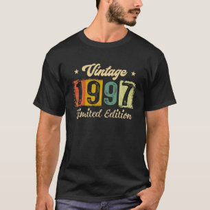 24e verjaardag 1997 beperkte uitgave 24 jaar t-shirt