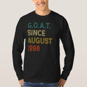24e verjaardag 24 jaar oude geit sinds augustus 19 t-shirt