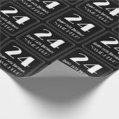 24e verjaardag - Art Deco geïnspireerde look "24", Cadeaupapier (Hoek)