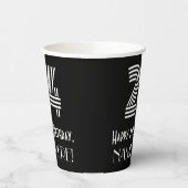 24e verjaardag — Art Deco Geïnspireerde look "24" Papieren Bekers (Links)