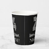 24e verjaardag — Art Deco Geïnspireerde look "24" Papieren Bekers (Rechts)